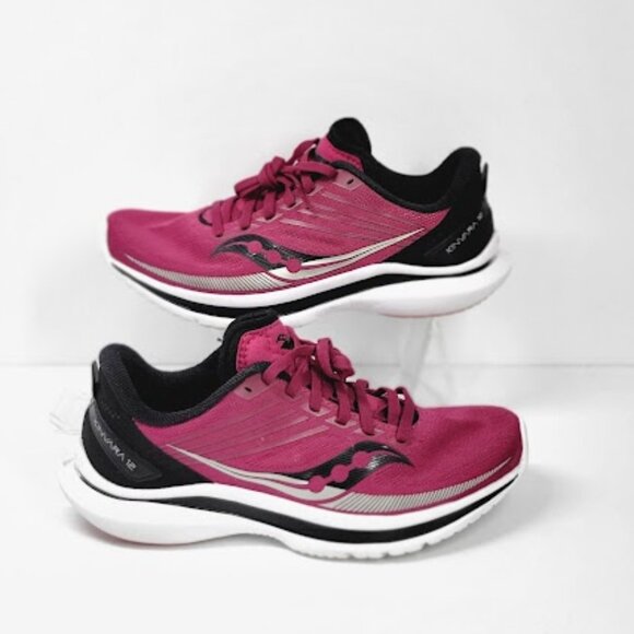 SAUCONY Kinvara 12 Women’s Running Shoes Size 8 Cherry silver Size 8 EUC - Picture 3 of 9